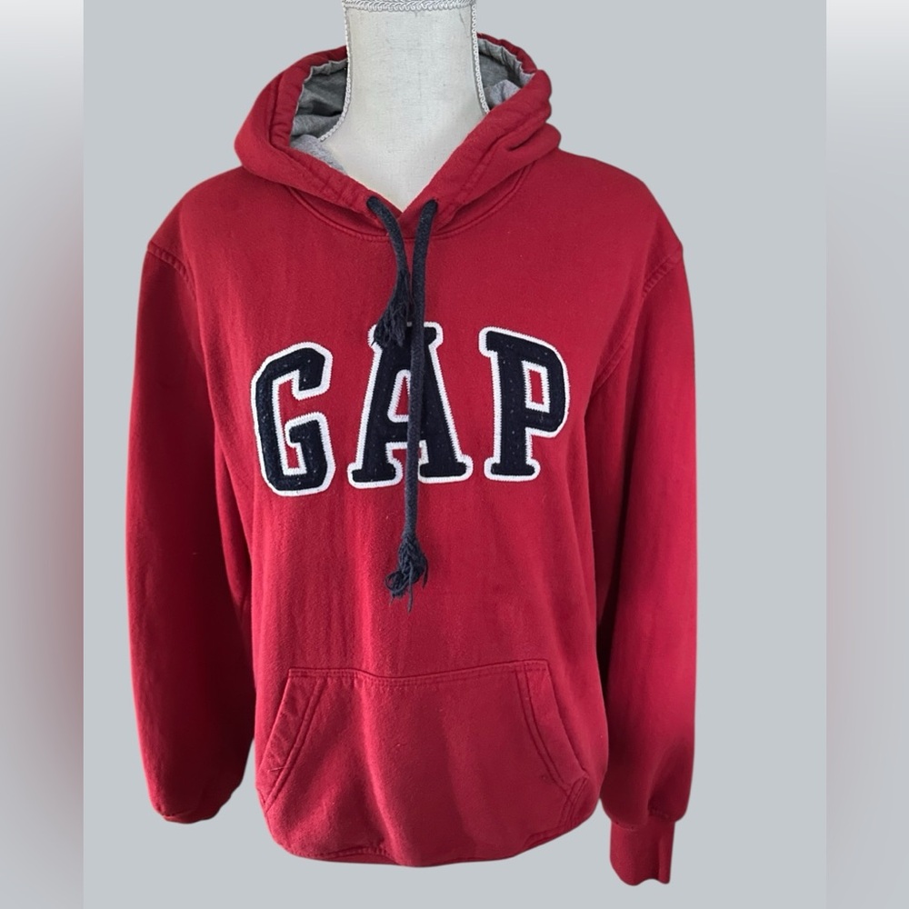GAP Red Sweater Classic Logo Design